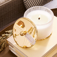 Load image into Gallery viewer, Frasier Fir Gilded Frosted Wood Grain Candle
